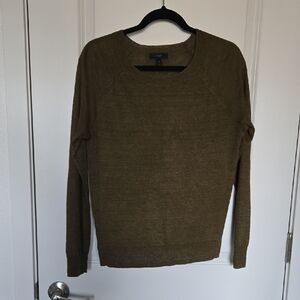 J. Crew Dark Olive Green Women's Crew Neck Sweater